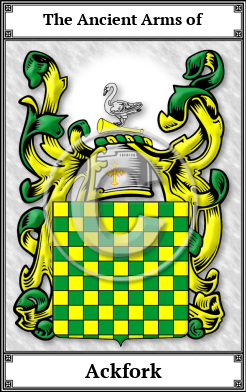 Ackfork Family Crest Download (JPG) Book Plated - 600 DPI