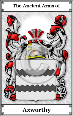 Axworthy Family Crest Download (JPG)  Book Plated - 150 DPI