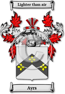 Ayrs Family Crest Download (JPG) Legacy Series - 600 DPI