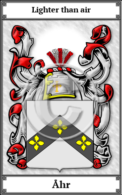 Åhr Family Crest Download (JPG) Book Plated - 600 DPI