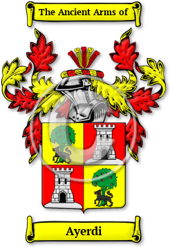 Ayerdi Family Crest Download (jpg) Legacy Series - 150 DPI