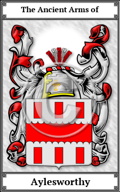 Aylesworthy Family Crest Download (JPG)  Book Plated - 150 DPI