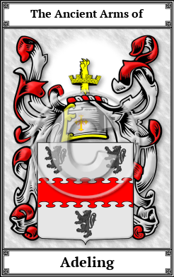 Adeling Family Crest Download (JPG) Book Plated - 600 DPI