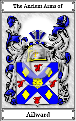 Ailward Family Crest Download (JPG)  Book Plated - 150 DPI