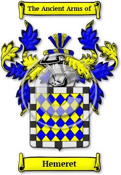 Hemeret Family Crest Download (jpg) Legacy Series - 150 DPI