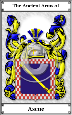 Ascue Family Crest Download (JPG)  Book Plated - 150 DPI