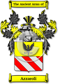 Azzaroli Family Crest Download (jpg) Legacy Series - 150 DPI