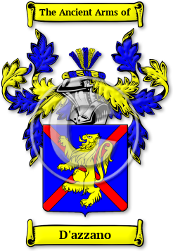 D'azzano Family Crest Download (jpg) Legacy Series - 150 DPI