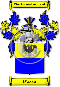 D'azzo Family Crest Download (jpg) Legacy Series - 150 DPI