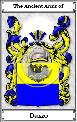 Dazzo Family Crest Download (JPG)  Book Plated - 150 DPI