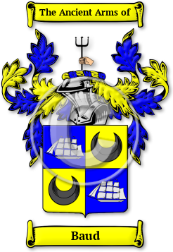 Baud Family Crest Download (jpg) Legacy Series - 150 DPI