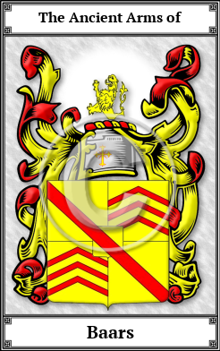 Baars Family Crest Download (JPG) Book Plated - 600 DPI