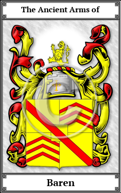 Baren Family Crest Download (JPG)  Book Plated - 150 DPI