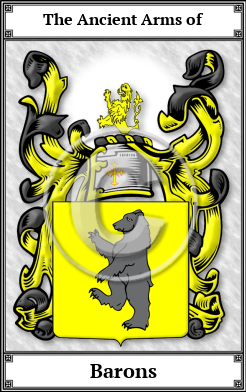 Barons Family Crest Download (JPG) Book Plated - 600 DPI
