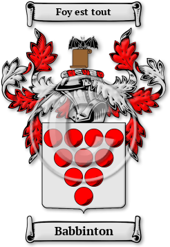 Babbinton Family Crest Download (jpg) Legacy Series - 150 DPI