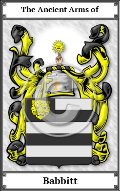 Babbitt Family Crest Download (JPG) Book Plated - 600 DPI