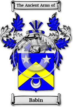 Babin Family Crest Download (JPG) Legacy Series - 300 DPI