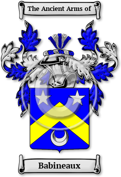 Babineaux Family Crest Download (jpg) Legacy Series - 150 DPI