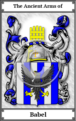 Babel Family Crest Download (JPG) Book Plated - 300 DPI