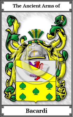 Bacardi Family Crest Download (JPG)  Book Plated - 150 DPI