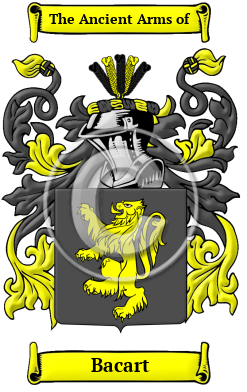 Bacart Family Crest/Coat of Arms