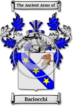 Baciocchi Family Crest Download (jpg) Legacy Series - 150 DPI