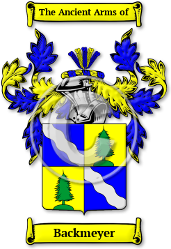 Backmeyer Family Crest Download (jpg) Legacy Series - 150 DPI
