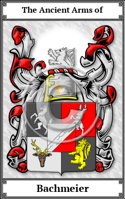 Bachmeier Family Crest Download (JPG)  Book Plated - 150 DPI