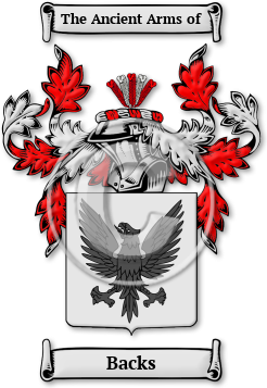 Backs Family Crest Download (jpg) Legacy Series - 150 DPI