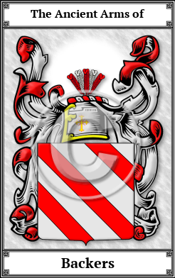 Backers Family Crest Download (JPG)  Book Plated - 150 DPI