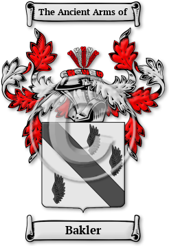 Bakler Family Crest Download (jpg) Legacy Series - 150 DPI