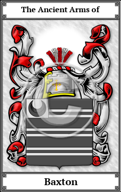 Baxton Family Crest Download (JPG)  Book Plated - 150 DPI