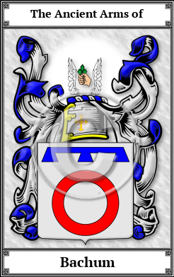 Bachum Family Crest Download (JPG) Book Plated - 600 DPI