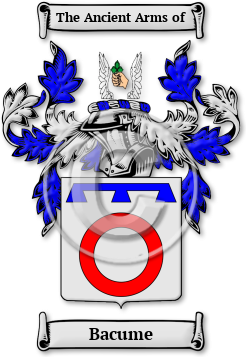 Bacume Family Crest Download (jpg) Legacy Series - 150 DPI