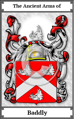 Baddly Family Crest Download (JPG)  Book Plated - 150 DPI