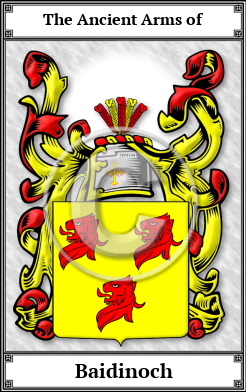 Baidinoch Family Crest Download (JPG)  Book Plated - 150 DPI