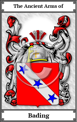 Bading Family Crest Download (JPG)  Book Plated - 150 DPI