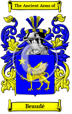 Beaudé Family Crest/Coat of Arms
