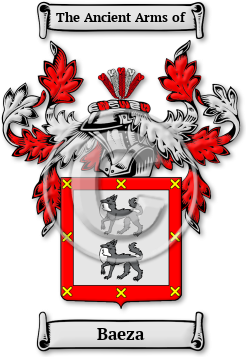 Baeza Family Crest Download (jpg) Legacy Series - 150 DPI