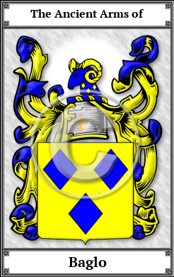Baglo Family Crest Download (JPG)  Book Plated - 150 DPI