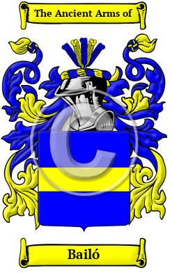 Bailó Family Crest Download (JPG) Heritage Series - 600 DPI