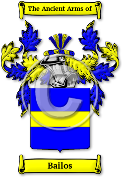 Bailos Family Crest Download (jpg) Legacy Series - 150 DPI
