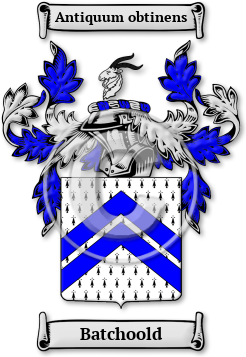 Batchoold Family Crest Download (jpg) Legacy Series - 150 DPI