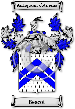 Beacot Family Crest Download (jpg) Legacy Series - 150 DPI