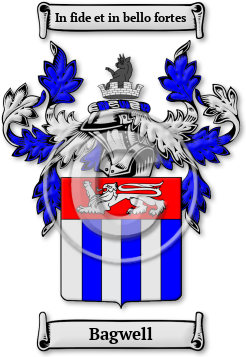 Bagwell Family Crest Download (jpg) Legacy Series - 150 DPI
