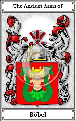 Böbel Family Crest Download (JPG) Book Plated - 150 DPI