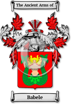 Babele Family Crest Download (jpg) Legacy Series - 150 DPI