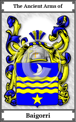 Baigorri Family Crest Download (JPG)  Book Plated - 150 DPI