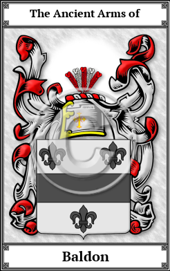 Baldon Family Crest Download (JPG)  Book Plated - 150 DPI