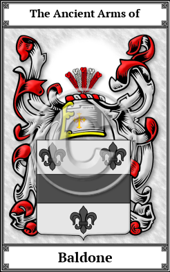 Baldone Family Crest Download (JPG)  Book Plated - 150 DPI